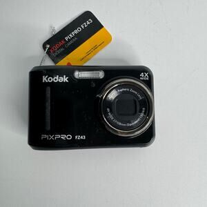 New Kodak PIXPRO FZ43 Black 16 MP 4X Zoom Digital Camera New No Box Tested